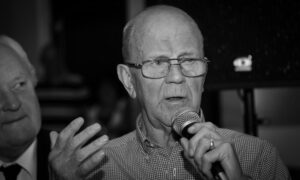 John O Donnell, beloved Limerick entertainer pictured above at his 80th birthday in 2015. Picture: David Woodland/ilovelimerick