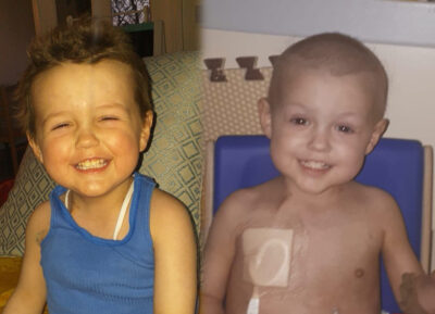 Team up for Theo - Theo pictured above has cancer and needs to get to New York for a lifesaving clinical trial