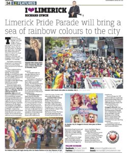 The Leader Column July 9 2022 - Limerick Pride Parade will bring a sea of rainbow colours to the city.