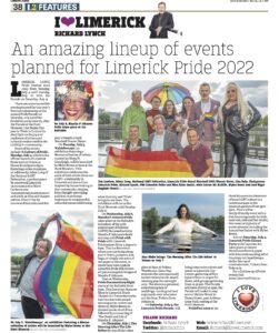 The Leader Column July 2 2022 - An amazing lineup of events planned for Limerick Pride 2022.