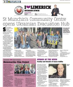 The Leader Column April 16 2022 - St Munchins Community Centre opens Ukranian Evacuation Hub